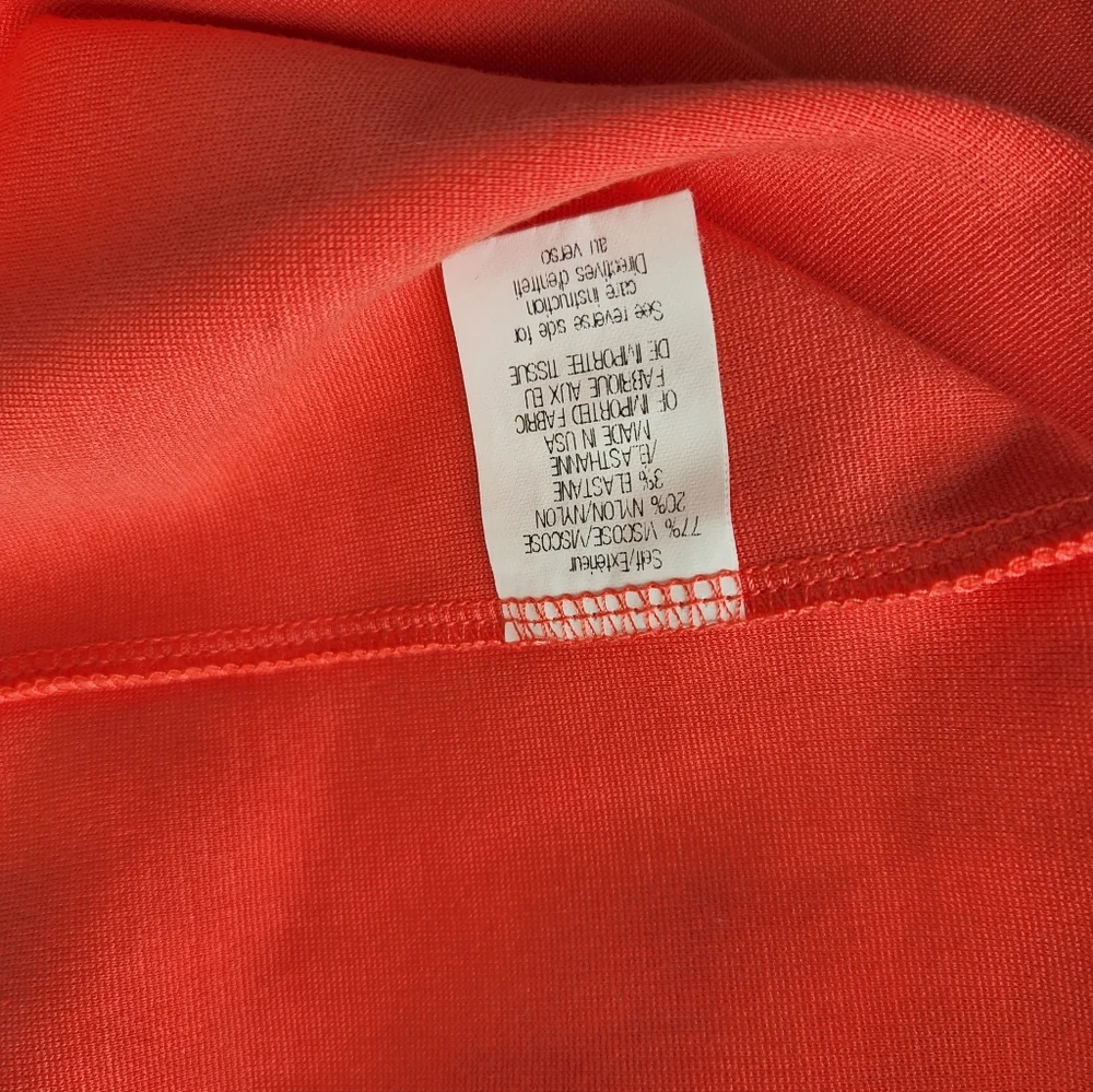 Coral Sleeveless Women's Dress